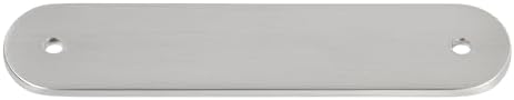 GlideRite 4-34 Rounded Backplate 3-34 96mm Center-Center Satin Nickel
