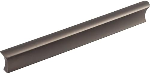 Top Knobs TK555BLK Mercer Collection 6 Glacier Pull Flat Black