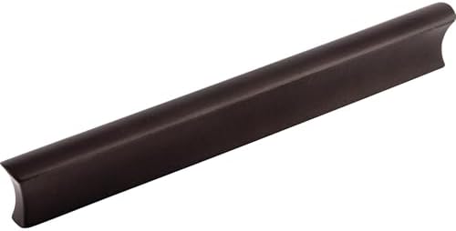 Top Knobs TK555BLK Mercer Collection 6 Glacier Pull Flat Black