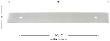 GlideRite 9 Squared Backplate 160mm C-C Satin Nickel