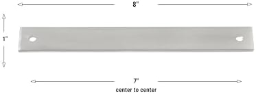 Perfect Fit Backplate 8 x 1 Satin Nickel for 7 Bar Pulls