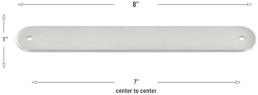 GlideRite 8 BackPlate SATIN NICKEL 8343-178-SN-10 Bar Pull Compatible