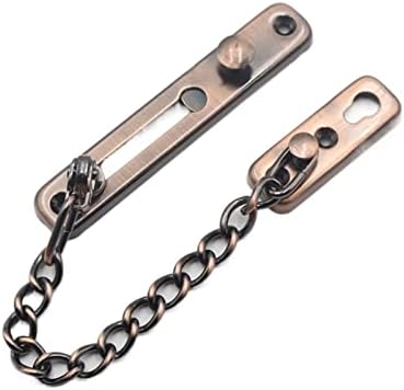 Stainless Steel Door Chain Lock with Screws and Anti-Theft Spring Latch