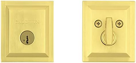 Baldwin Spyglass Door Deadbolt with SmartKey Re-key Technology
