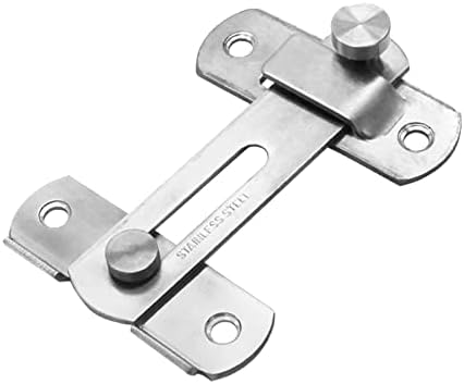 2pcs Hotel Deadbolt Anti-Theft Lock Silver Appearance Door Locks
