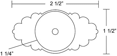 Emtek Ribbon Reed Back Plate for Knobs Unlacquered Brass