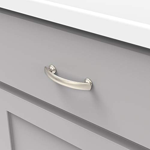 Hickory Hardware 10 Pack Cabinet Pulls 3 Inch Center Satin Nickel