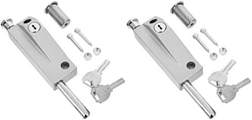 Switch Alloy Deadbolt System for Automatic Silver Steel Doors