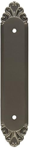 Rustic Nickel 4-Inch Back Plate Kit - 15-Piece Set