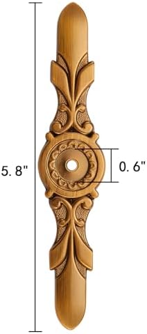 YCSJ 10-Piece Antique Brass Back Plates Solid Construction antique finish