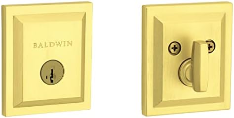 Baldwin Spyglass Door Deadbolt with SmartKey Re-key Technology