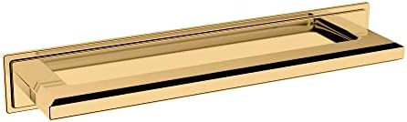 Baldwin 4941BIN 6 Inch Brass Cabinet Pull Backplate