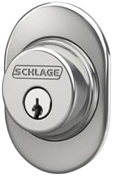 Schlage B60 RMN 625 Deadbolt with Remsen Trim Bright Chrome