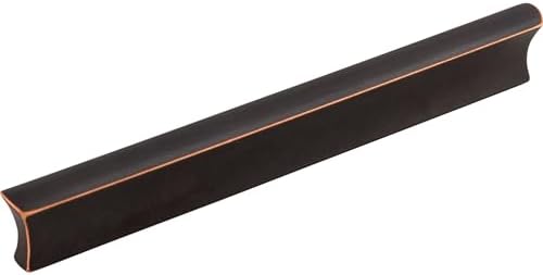 Top Knobs TK555BLK Mercer Collection 6 Glacier Pull Flat Black