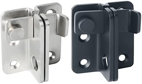Stainless Steel Bolt Lock Matte Black