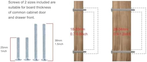 KHTUMWARE 5-Piece 5 Bronze Cabinet Pull Set