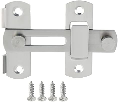 MazWI Sliding Door Lock Bolt Stainless Steel