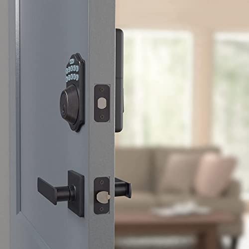 Amazon Basics Traditional Electronic Keypad Deadbolt with Passage Lever 6-Pack