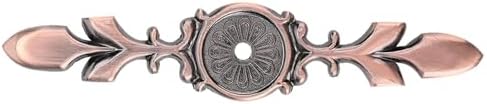 Akozon 10pcs Zinc Alloy Cabinet Back Plate Retro Door Handle