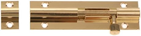 Slide Bolt Door Lock Hasp - 4 4inch Button