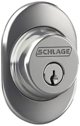 Schlage B60 RMN 625 Deadbolt with Remsen Trim Bright Chrome