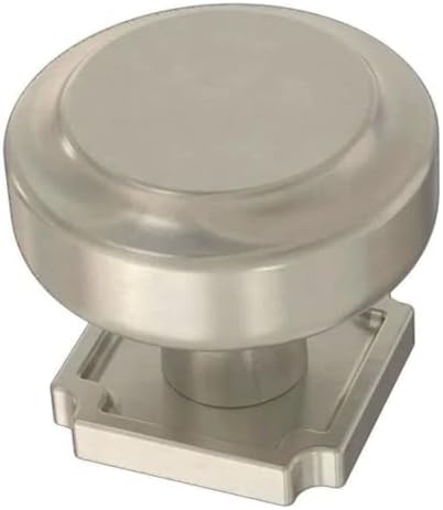 Liberty P40127C SN 1 14 In Notched Backplate Cabinet Knob