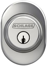 Schlage B60 RMN 625 Deadbolt with Remsen Trim Bright Chrome