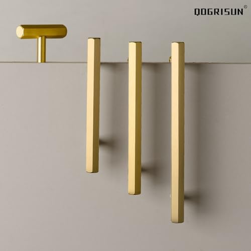 QOGRISUN Solid Brass Cabinet Pulls