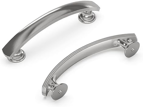 Hickory Hardware 10 Pack Cabinet Pulls 3 Inch Center Satin Nickel
