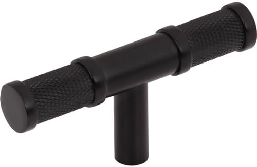 3-Inch Flat Black Knob for Cabinets