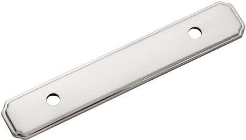 Hickory Hardware - Satin Nickel Backplate for Cabinet Installation