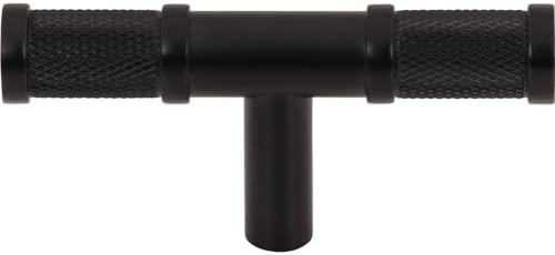 3-Inch Flat Black Knob for Cabinets