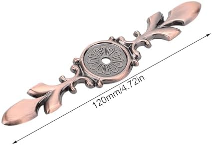 Akozon 10pcs Zinc Alloy Cabinet Back Plate Retro Door Handle