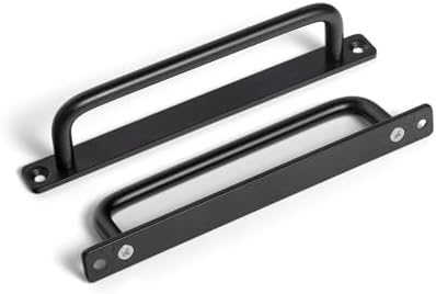 Sleek Matte Black Cabinet Pulls Set of 12 for Kitchen Drawers