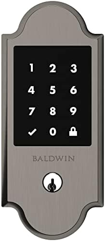 Smart Touchscreen Brass Door Deadbolt with Key Lock