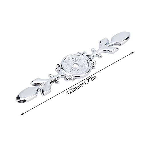 Premium Zinc Alloy Cabinet Handle Back Plate Set 10PC in Antique Silver
