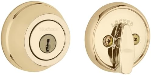 Kwikset 780 Deadbolt Timer Polished Brass Easy Setup