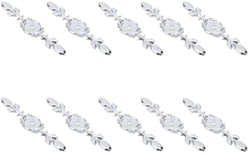 Lukonic 10-Piece Retro Zinc-Alloy Cabinet Handle Backplate Set
