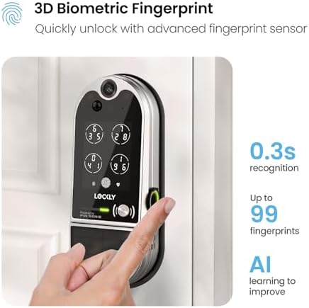 Lockly Vision Elite Door Lock with Camera System