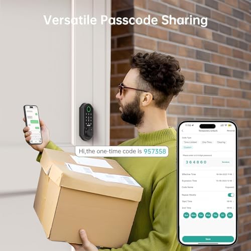 Hornbill Smart Deadbolt With Fingerprint Wi-Fi Lock Set