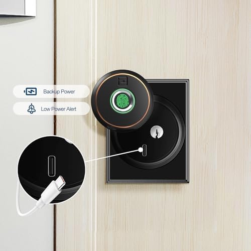 GeekTale Smart Deadbolt Lock with Fingerprint and App Control 1