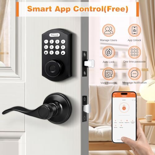 Keyless Entry Door Lock with Handle