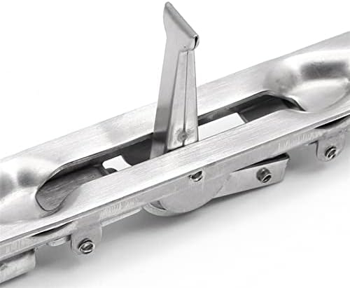 AMAZWI 304 Fireproof Square Door Bolt 8 Inch Manual Security Deadbolt 1Pcs