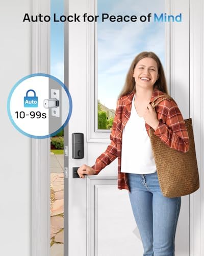 Wi-Fi Front Door Lock Set with Fingerprint and Smart App Control