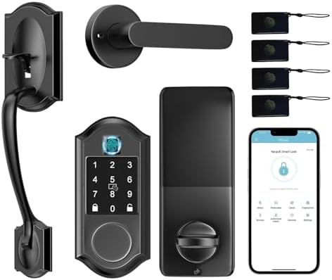 Narpult Smart Keyless Entry Door Lock with Fingerprint and APP Control 1