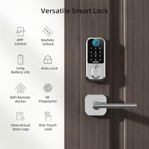 NUTOMO Keyless Entry Door Lock Set with Fingerprint and Alexa