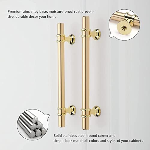 Leulan 25-Pack Gold Cabinet Pulls for Modern Kitchen Design