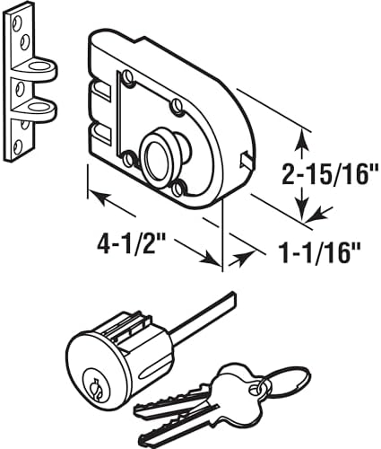 Prime-Line U 10530 Single Cylinder Bronze Deadbolt