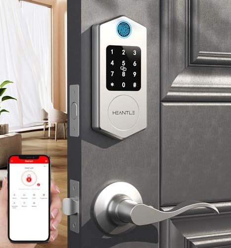 HEANTLE 8-in-1 Smart Front Door Lock Set