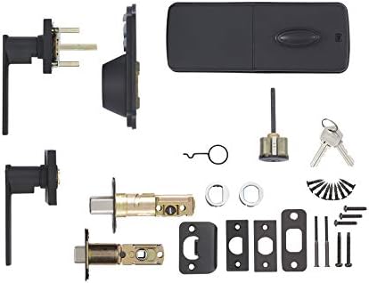 Amazon Basics Traditional Electronic Keypad Deadbolt with Passage Lever 6-Pack